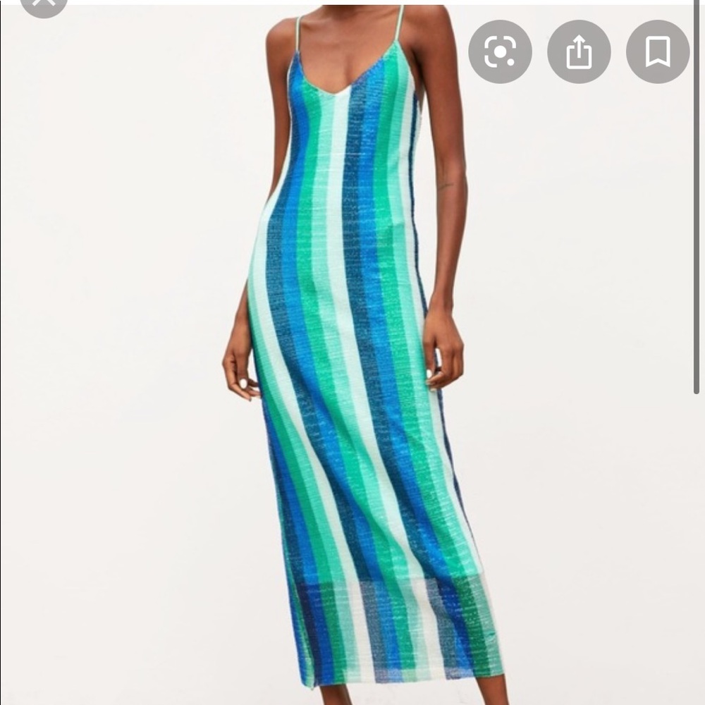 Zara multicolor sequin dress